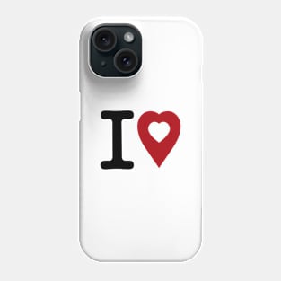 I love to stay here Phone Case