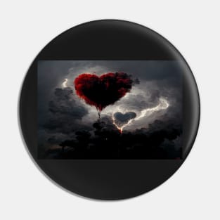 Broken Heart in the Clouds /  Broken Hearts Unwind Designs Pin