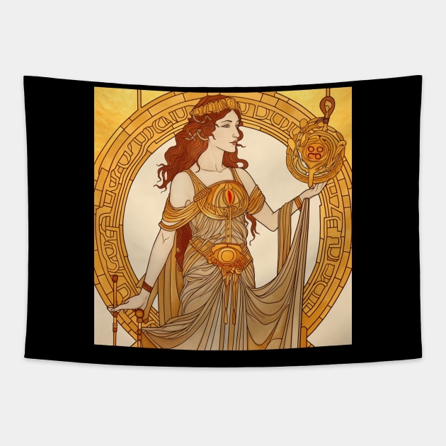 Hera Greek deity Tapestry by ComicsFactory