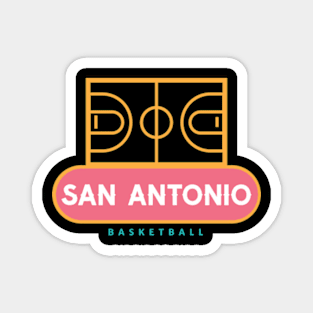 San Antonio Basketball Magnet