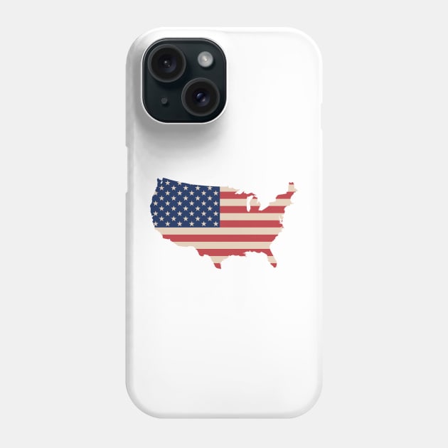 America Patriotic Flag Phone Case by ALLAMDZ