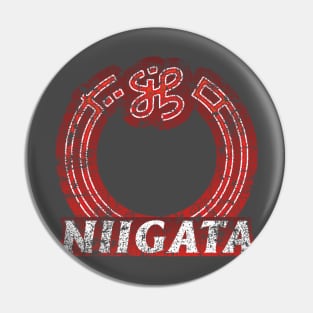 Niigata Prefecture Japanese Symbol Distressed Pin