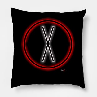 X-files logo glow Pillow