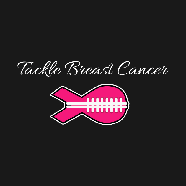 Football Pink Ribbon Breast Cancer Awareness Shirt by TeeSky