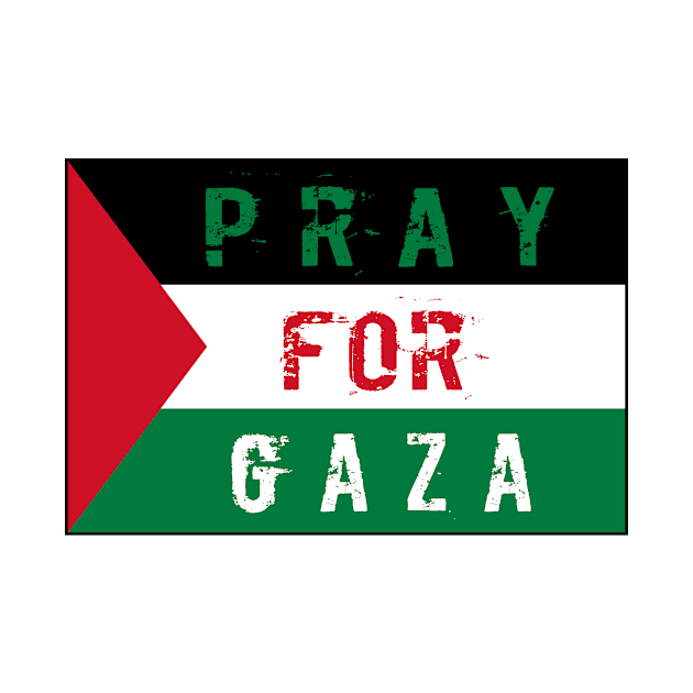 Pray for Gaza Flag by Angelique Store