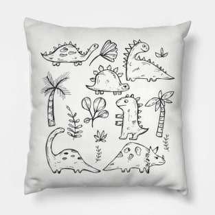 dinosaurs, dinosaurs were alive a long time ago Pillow