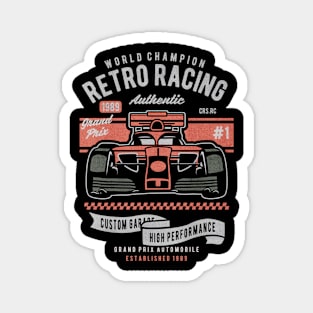 Retro Racing authentic Magnet