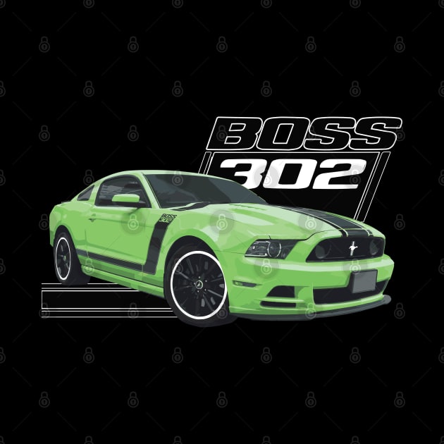 Gotta Have It Green boss 302 Mustang GT 5.0L V8 coyote engine Performance Car s550 by cowtown_cowboy