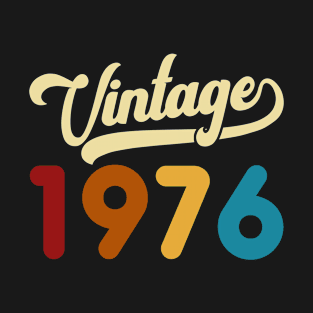 1976 Vintage Gift 44th Birthday Retro Style T-Shirt