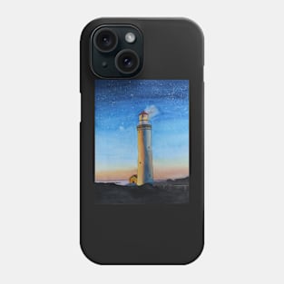 Lighthouse at Night Phone Case