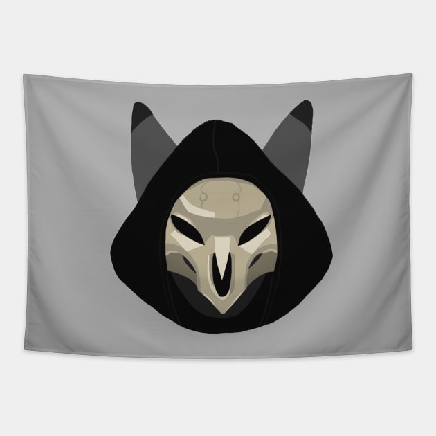 Overwatch Cats Reaper Tapestry by DebbieMongrel