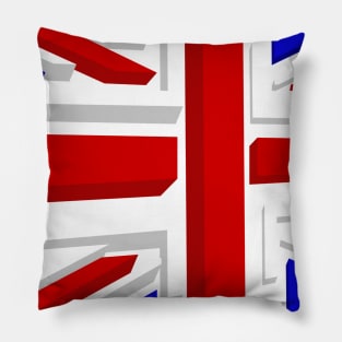 Union Jack XL Wht Pillow