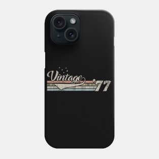 Vintage 1977 Design 43 Years Old 43rd birthday for Men Women Phone Case