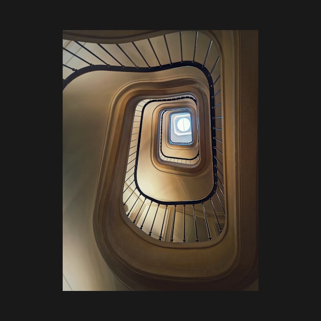 Abstract stairwell by psychoshadow