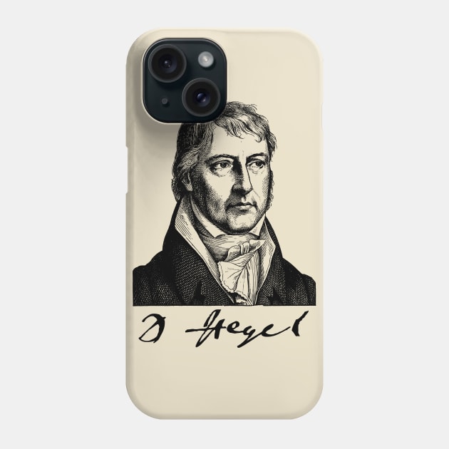 Georg Wilhelm Friedrich Hegel - Philosophy, Phenomenology, Aesthetic Phone Case by SpaceDogLaika