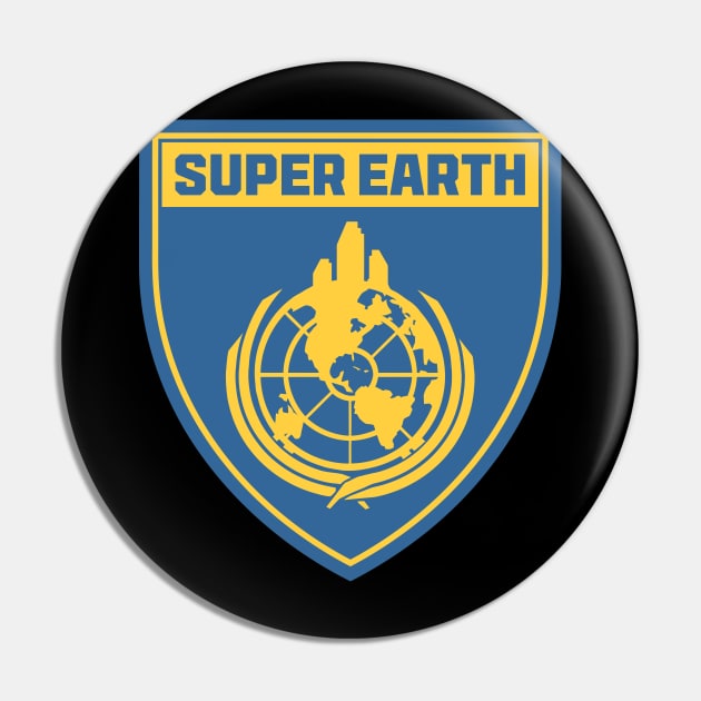 Helldivers 2 Super Earth Shield Pin by Vault Emporium