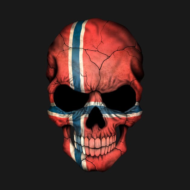 Norwegian Flag Skull by jeffbartels