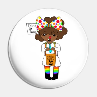 Halloween Clown Girl Pin