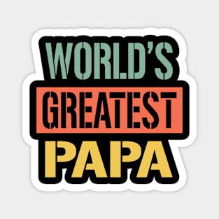 worlds greatest papa Magnet