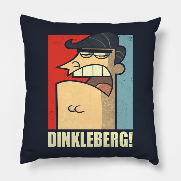 DINKLEBERG! Pillow by Barbadifuoco