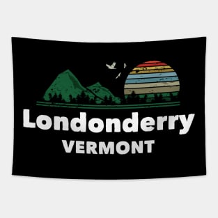 Mountain Sunset Flying Birds Outdoor Londonderry Vermont Tapestry