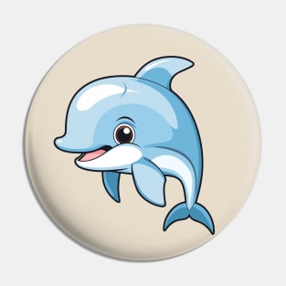 jumping dolphin cartoon Pin