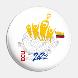 Ecuador World Cup Soccer 2022 Pin