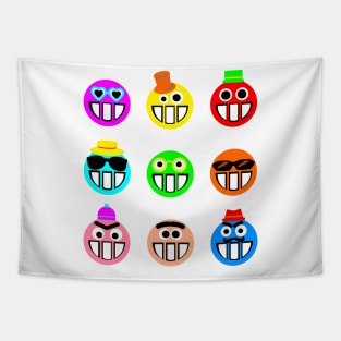 Colorful Emojis Tapestry