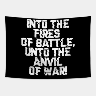 Fires and Anvil Warcry - Marines Battle Cry Tapestry