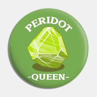 Peridot Queen Gemstone gem Pin