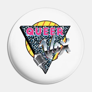 Queer Vox Vintage Logo Pin