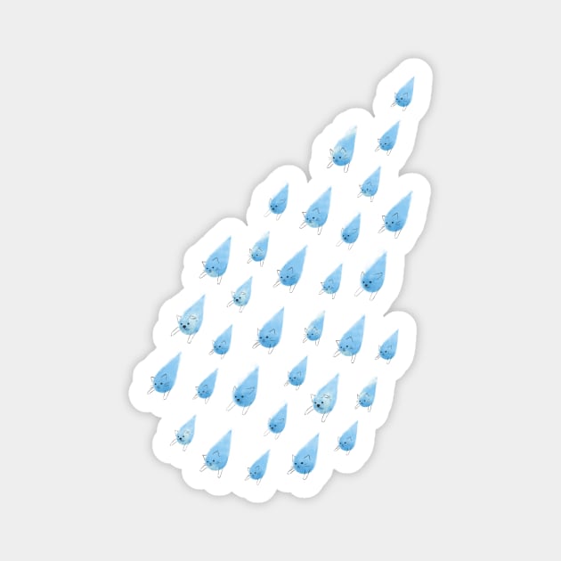 Raining Cats and Dogs Magnet by Made With Awesome