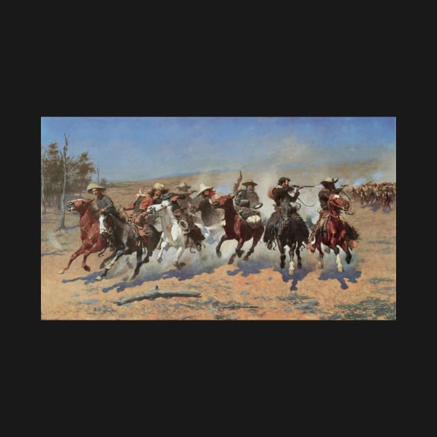 A Dash for Timber by Frederic Remington by MasterpieceCafe