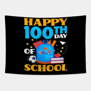 Happy 100Th Day Of School Student Teacher 100 Days School Tapestry