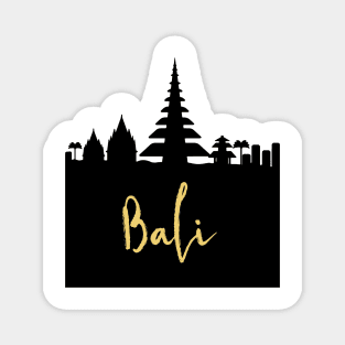 BALI INDONESIA DESIGNER SILHOUETTE SKYLINE ART Magnet