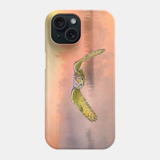 Great Horned Owl Soars Phone Case