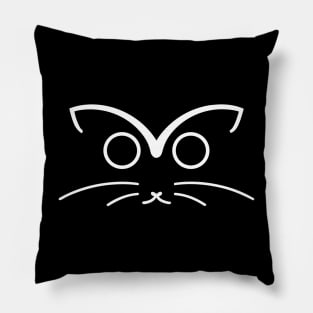 minimalistic cat design Pillow