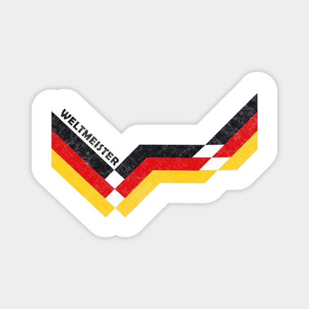 RETRO MEISTER - WELT MEISTER Magnet by ShamSahid