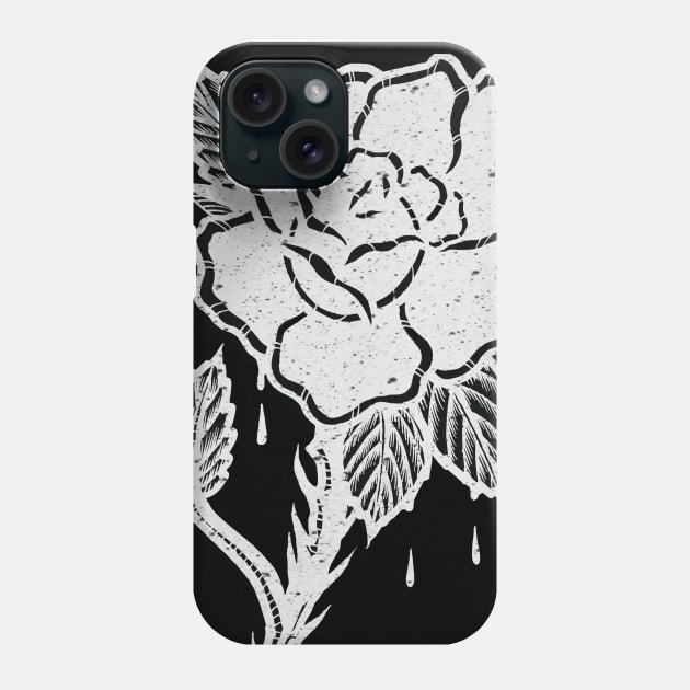OLD IS COOL WHITE ROSE Phone Case by luccablack