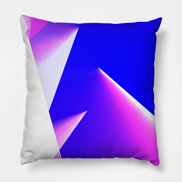 blue pink white abstract texture Pillow by Artistic_st