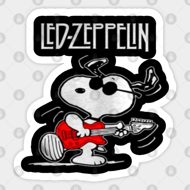 Snoopy zeppelin - Snoopy - Sticker