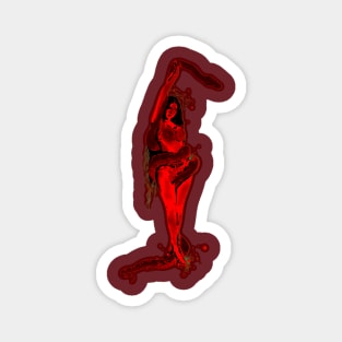 SERPENT QUEEN BLACK RED Magnet