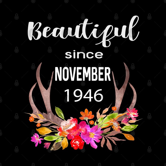 Deer Antler Elk Hunting Flower Horn Beautiful Since November 1946 by familycuteycom