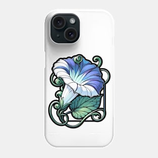 Art Nouveau Morning Glory September Birth Month Flower Phone Case