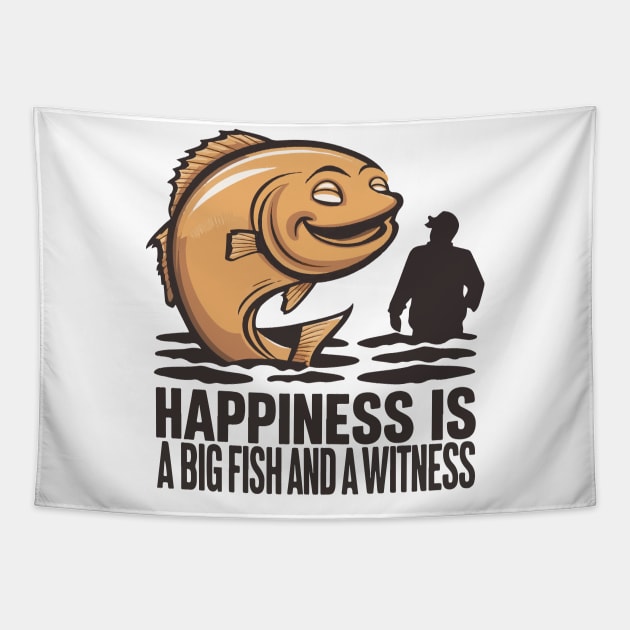 Happiness Is A Big Fish And A Witness Tapestry by SPIRITY