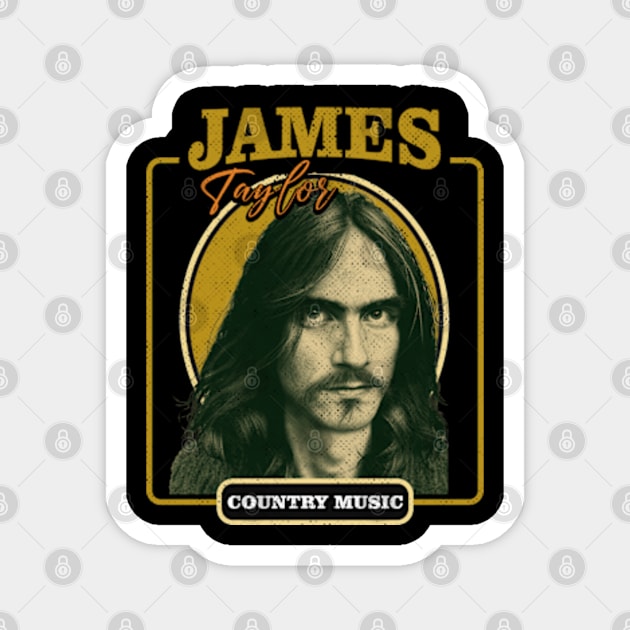 Musician - James Taylor Art Drawing Magnet by Rohimydesignsoncolor