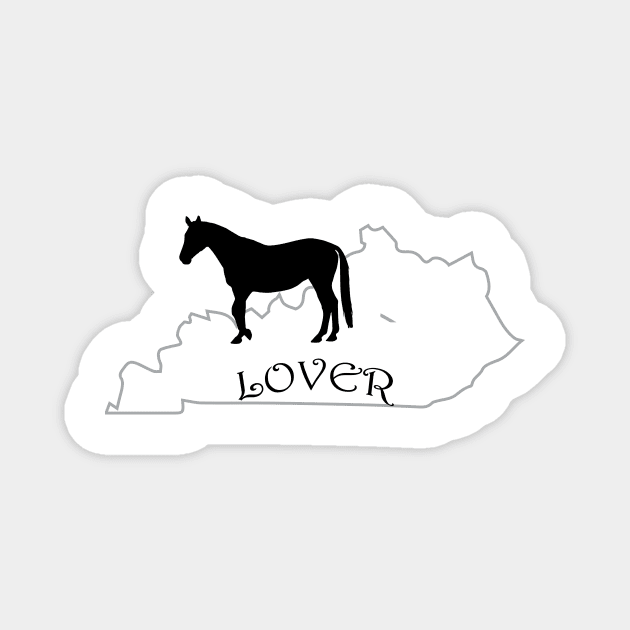 Kentucky Horse Lover Gifts Magnet by Prairie Ridge Designs