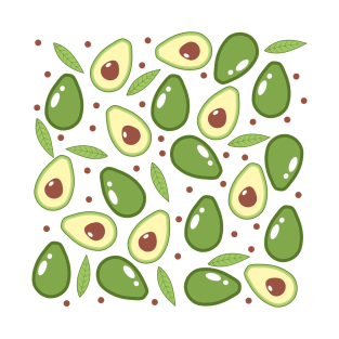 Cute tropical fruit avocado pattern T-Shirt