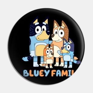 Bluey Family Vintage Cartoon Pin