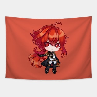 Diluc chibi Tapestry